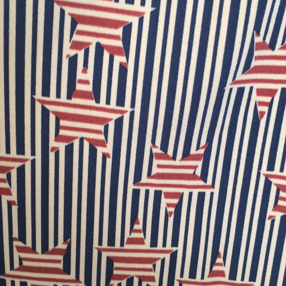 Patriotic Red, White & Blue, Stars & Stripes Skirt w/Pockets Sz XL NWT - Picture 5 of 6